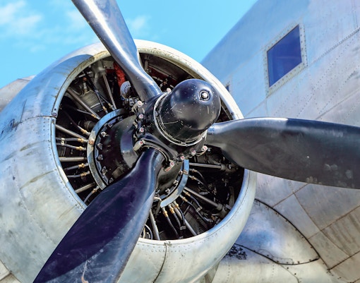 TBD Devastator propeller in USS Midway Museum