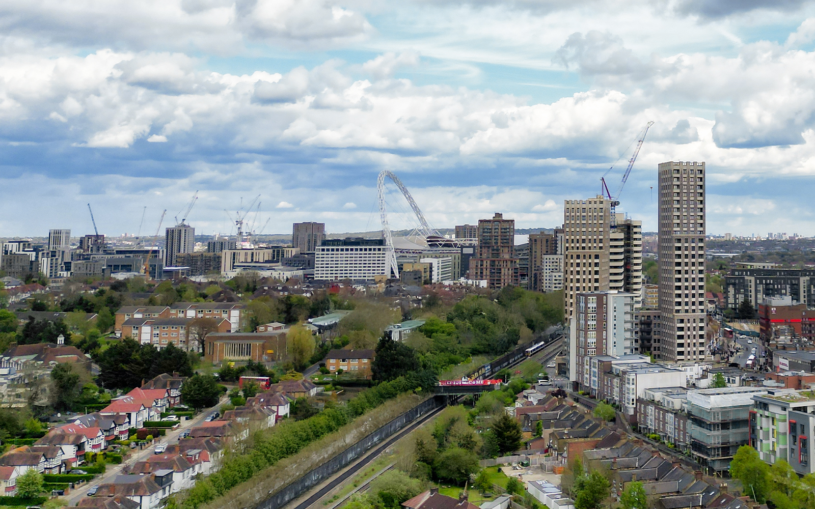 Wembley Stadium view from the shard