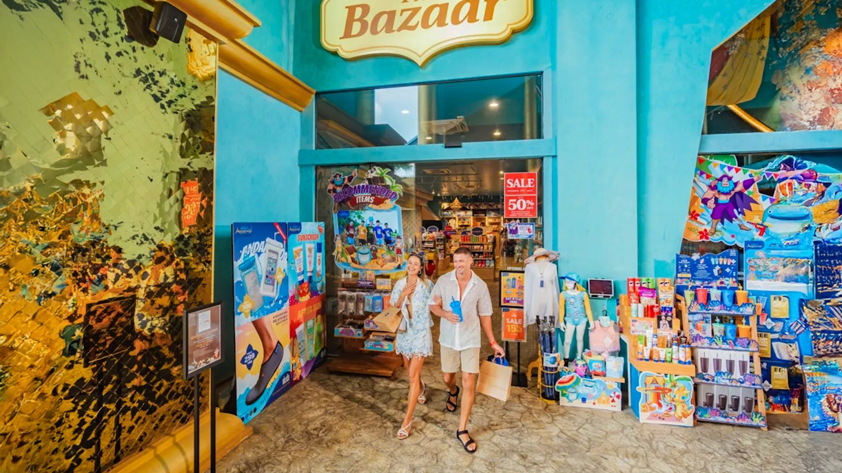 Andamanda Phuket's The Bazaar with vibrant market stalls and local crafts.