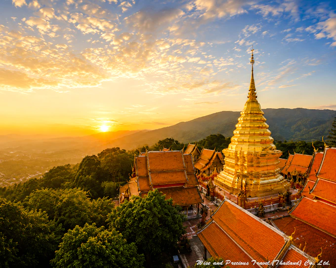 From Chiang Mai: Doi Suthep Temple and Wat Pha Lat Private Van Charter for Up to 8 Passengers