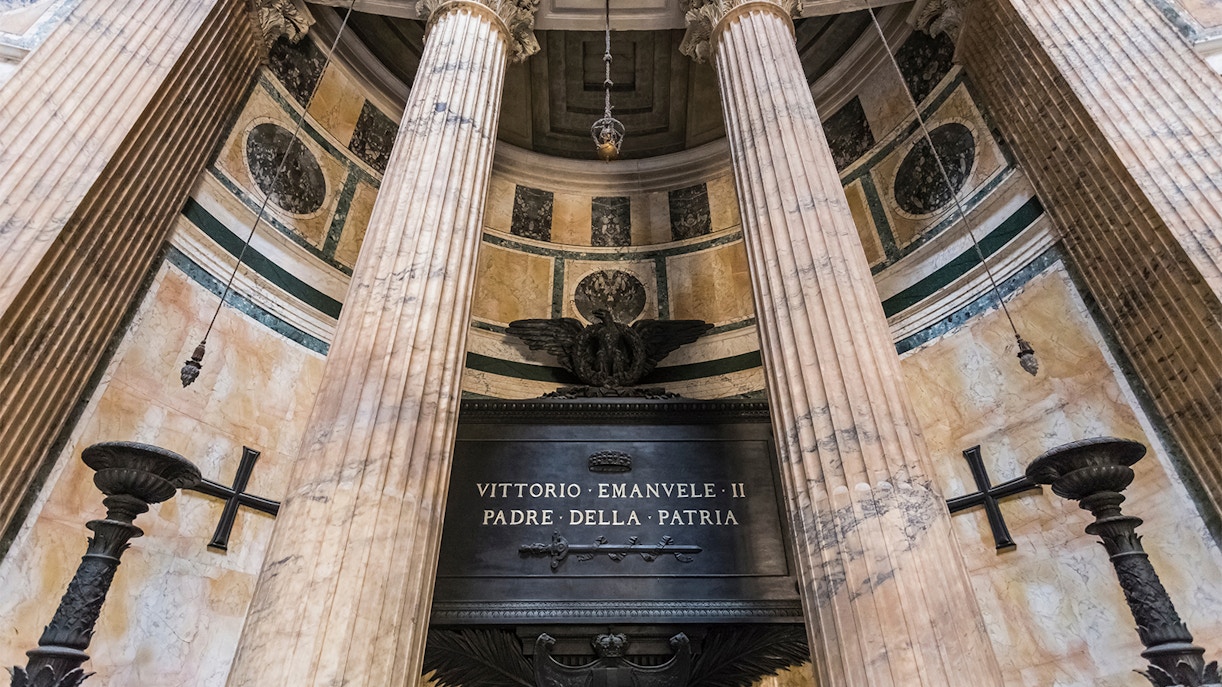 Tomb of Vittorio Emanuele II (1820-1878), first king of Italy at Pantheon Rome