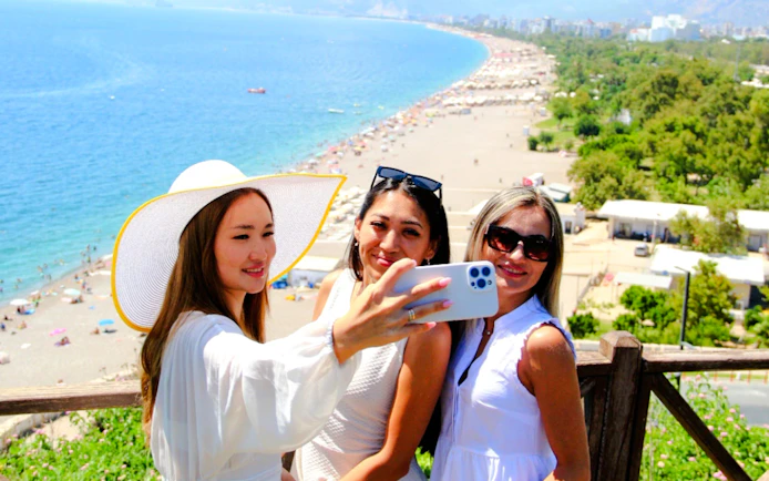Antalya: Lara Beach & Duden Waterfalls Boat Trip with Lunch & Soft Drinks