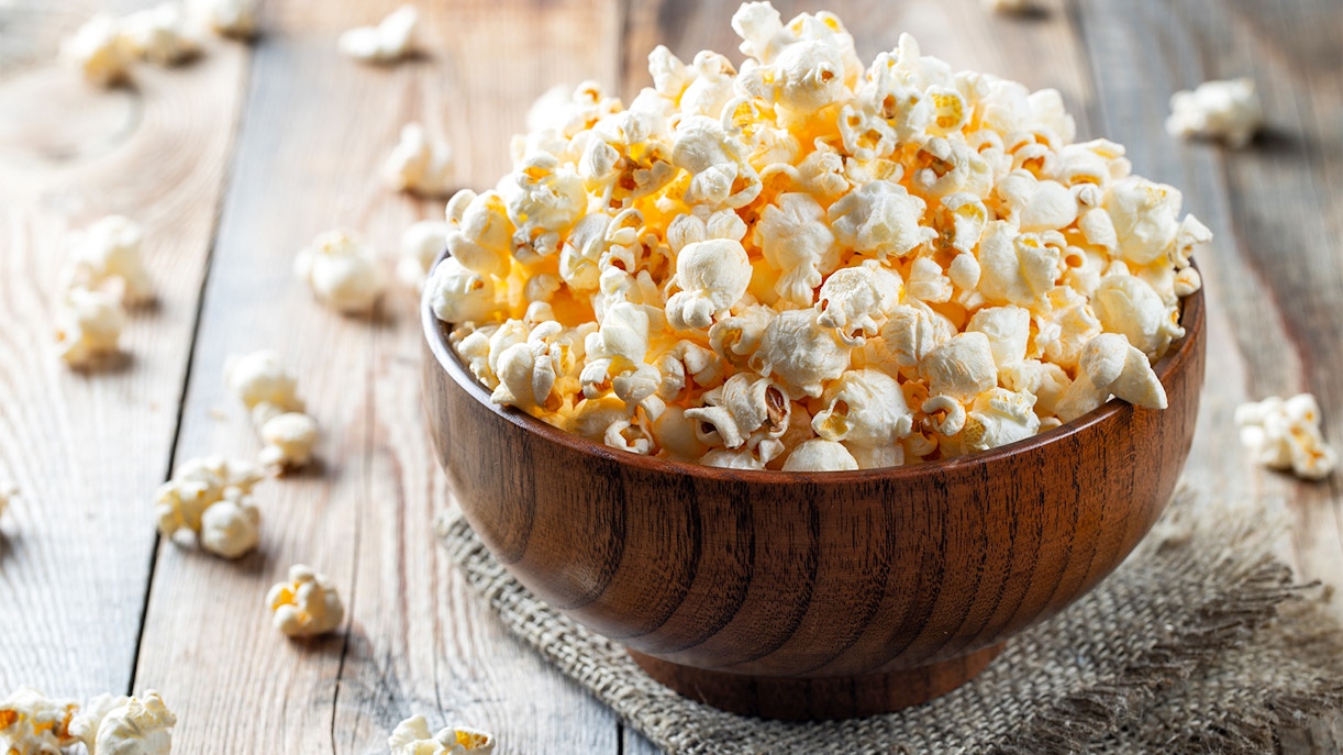 Popcorn stand at IMG Worlds of Adventure Dining in Dubai.