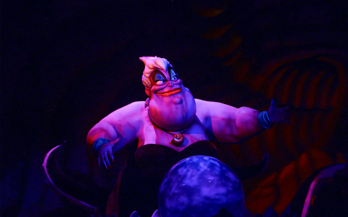 Disney villain character at Mickey's Not-So-Scary Halloween Party, Walt Disney Resort, Orlando.