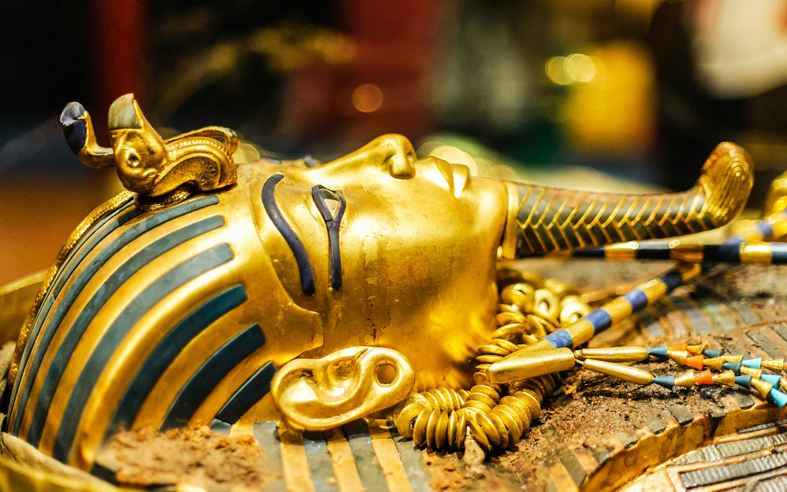 Tutankhamun artifacts displayed in the Egyptian Museum, Cairo.
