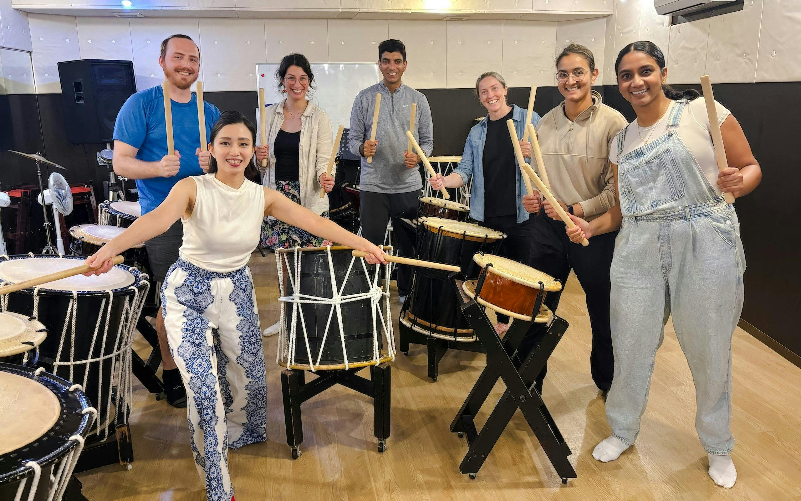 atelier de taiko à tokyo avec un maître instructeur et vidéo de spectacle-5