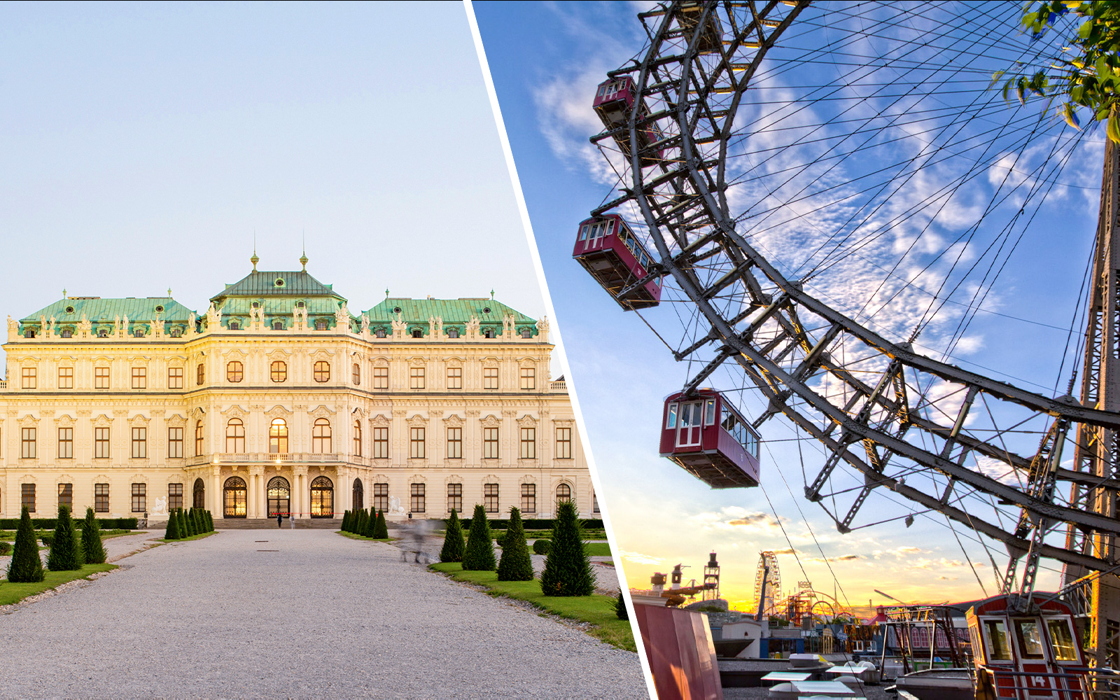 Combo (Save 10%): Upper Belvedere Palace + Viennese Giant Ferris Wheel Skip-the-Line Tickets