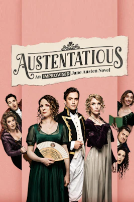 Austentatious comedy show performance in London theater.