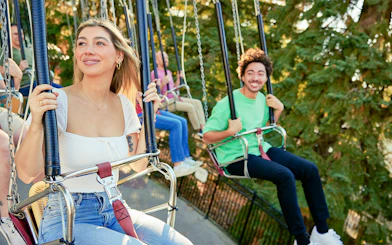 Riders enjoying Swing of the Century at Canada's Wonderland.