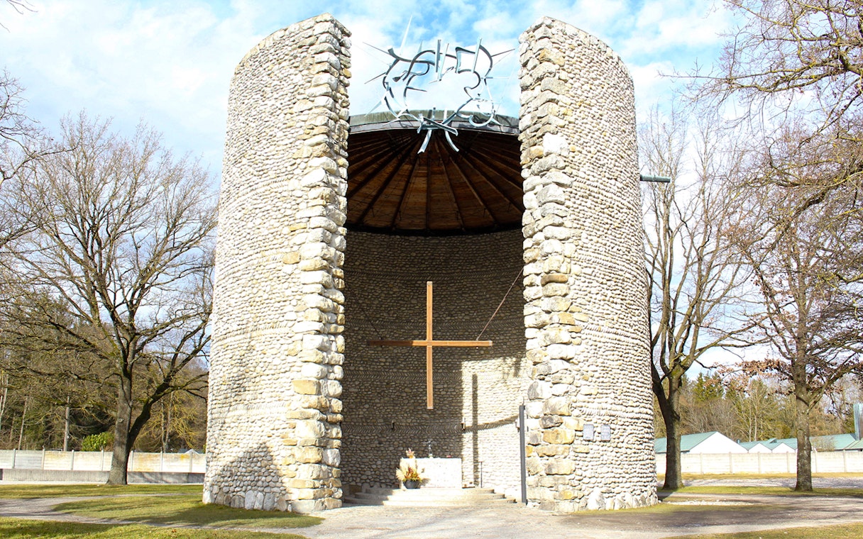 Chapel of the Mortal Agony of Christ at Dachau Concentration Camp, Germany.