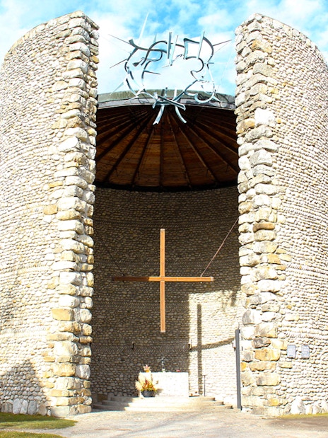 Chapel of the Mortal Agony of Christ at Dachau Concentration Camp, Germany.