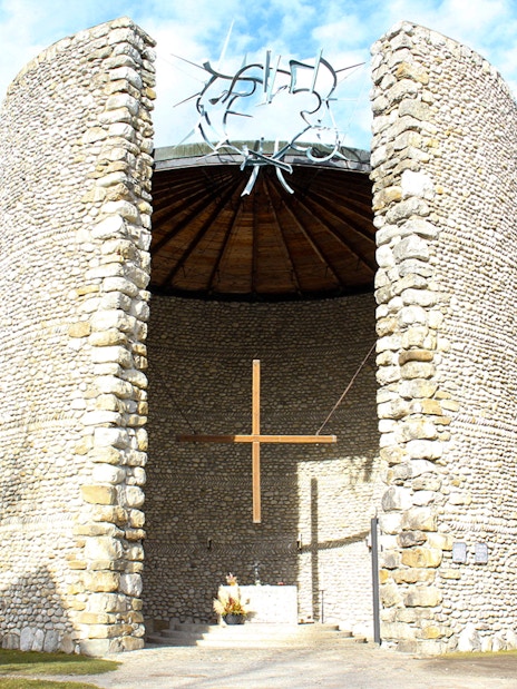 Chapel of the Mortal Agony of Christ at Dachau Concentration Camp, Germany.