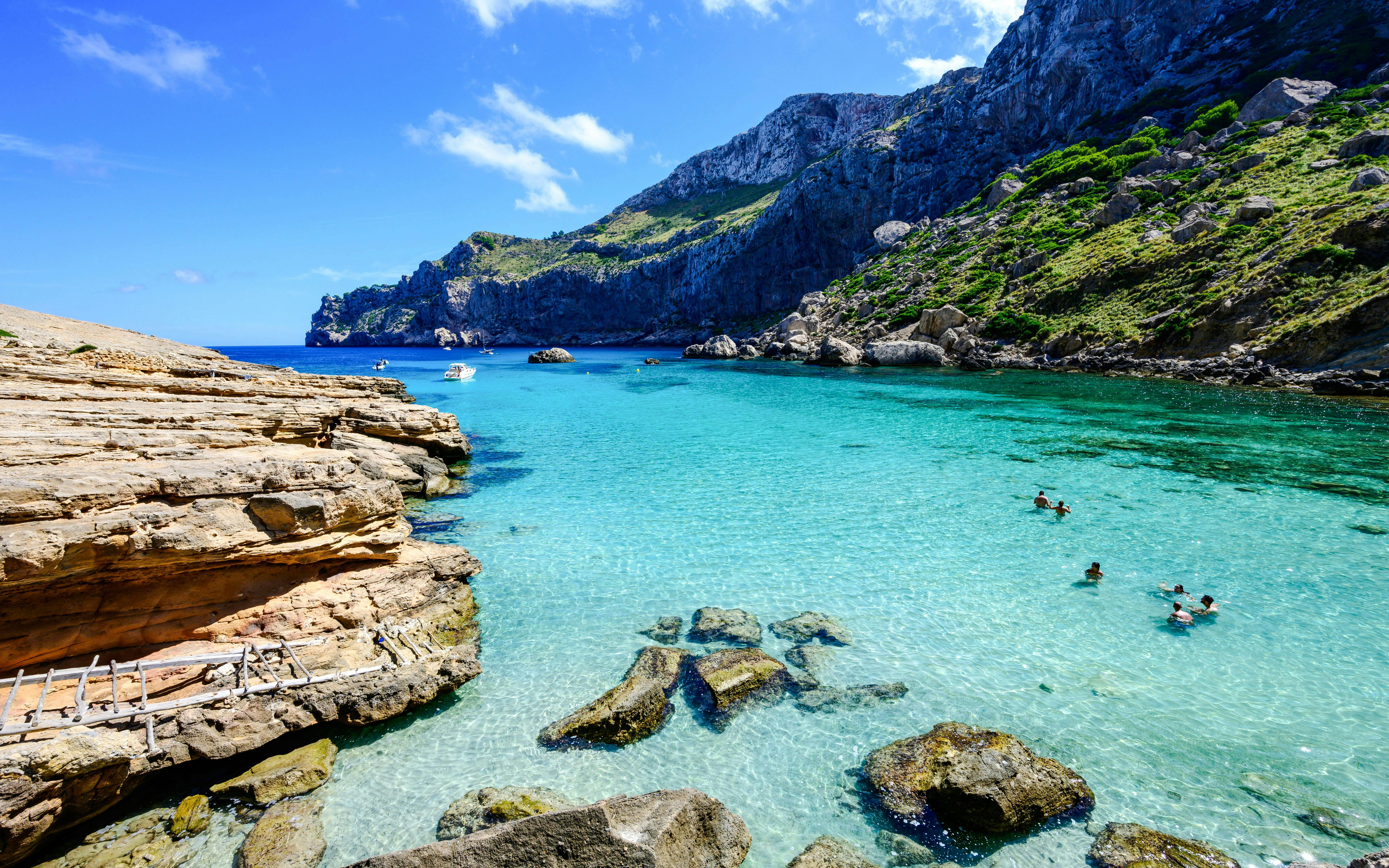 Enseada para nadar nas Calanques
