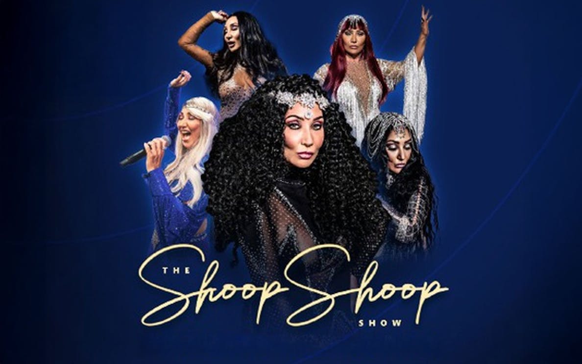 Performers in glamorous costumes for The Shoop Shoop Show.