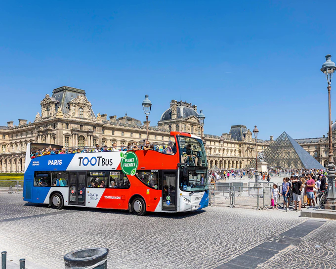 Tootbus: Paris Hop-on Hop-off Bus Tour (Optional Seine River Cruise)