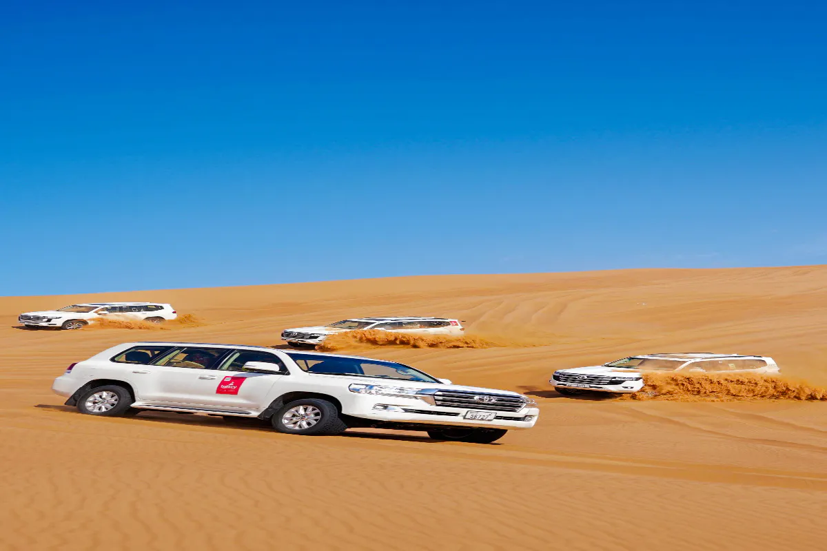 Dubai Lahbab Red Dunes Desert Safari with Dune Bashing, Camel Ride & BBQ Dinner at Heritage Camp Image 10