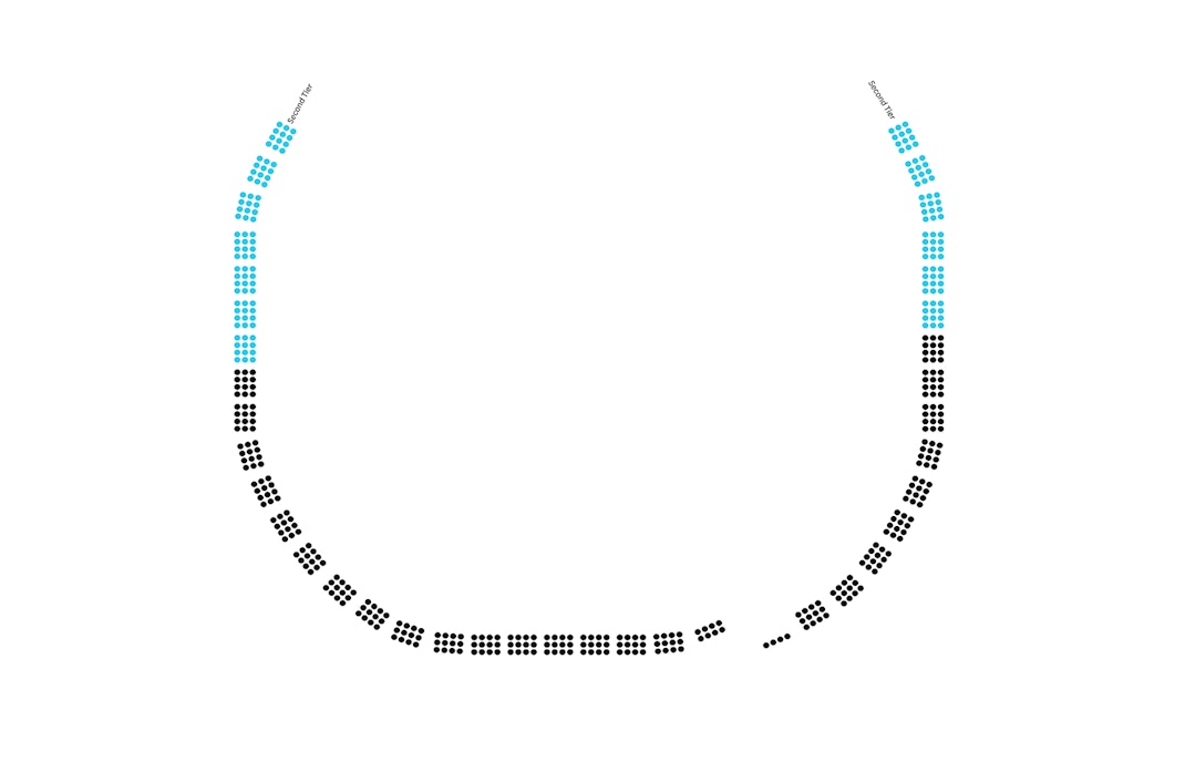 Royal Albert Hall Second Tier seating plan image