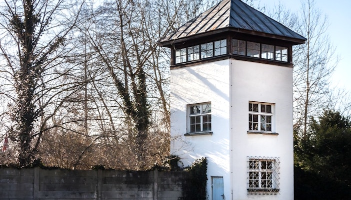 Watchtower inside Dachau Concentration Camp