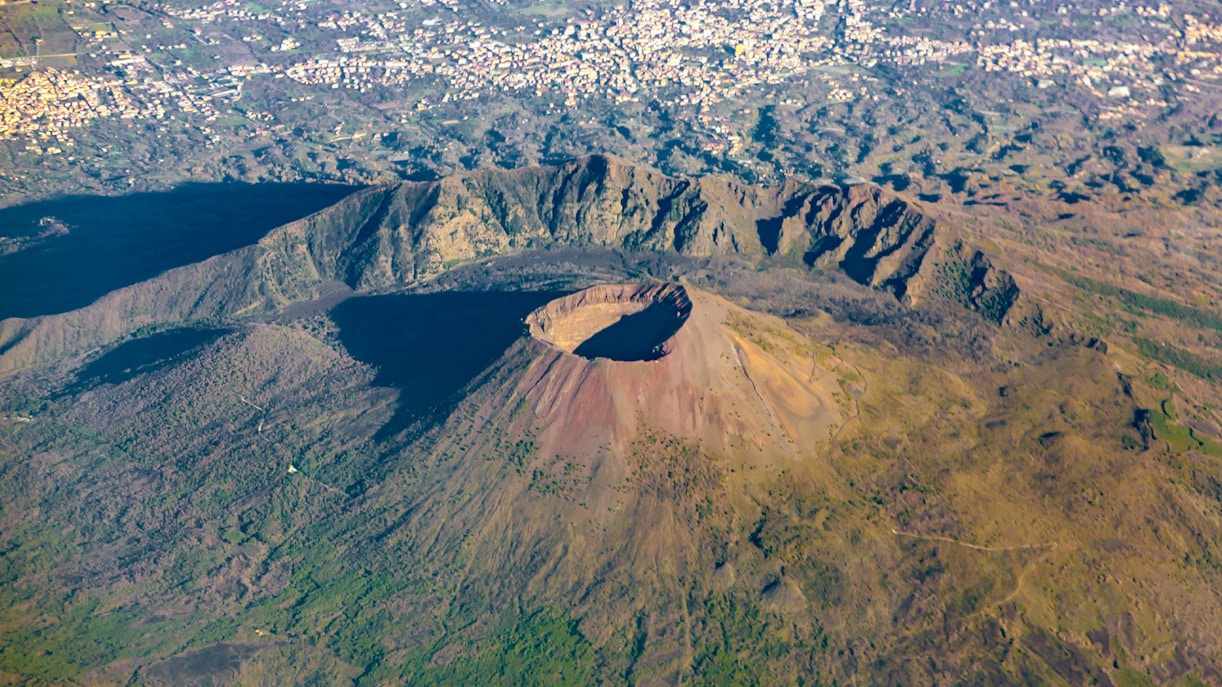 mount Vesuvius aerial view