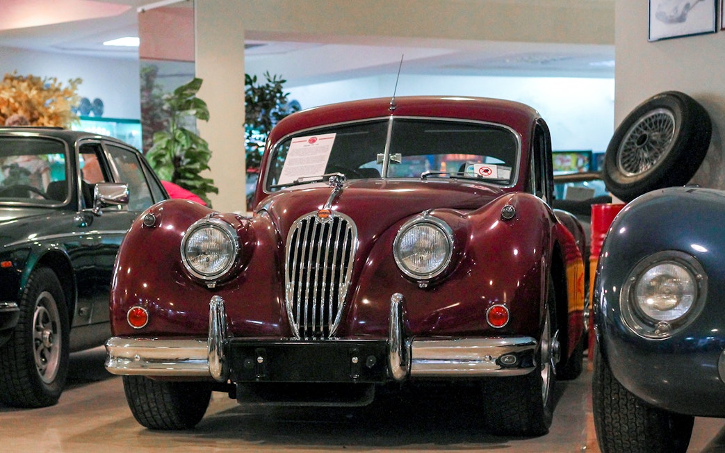 Classic car display at Malta Classic Car Collection Museum.