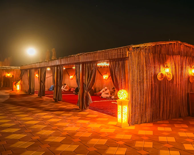 Dubai Desert Safari with Dune Bashing, Camel Ride, Sandboarding, BBQ Dinner and Live Shows (Product 52912)