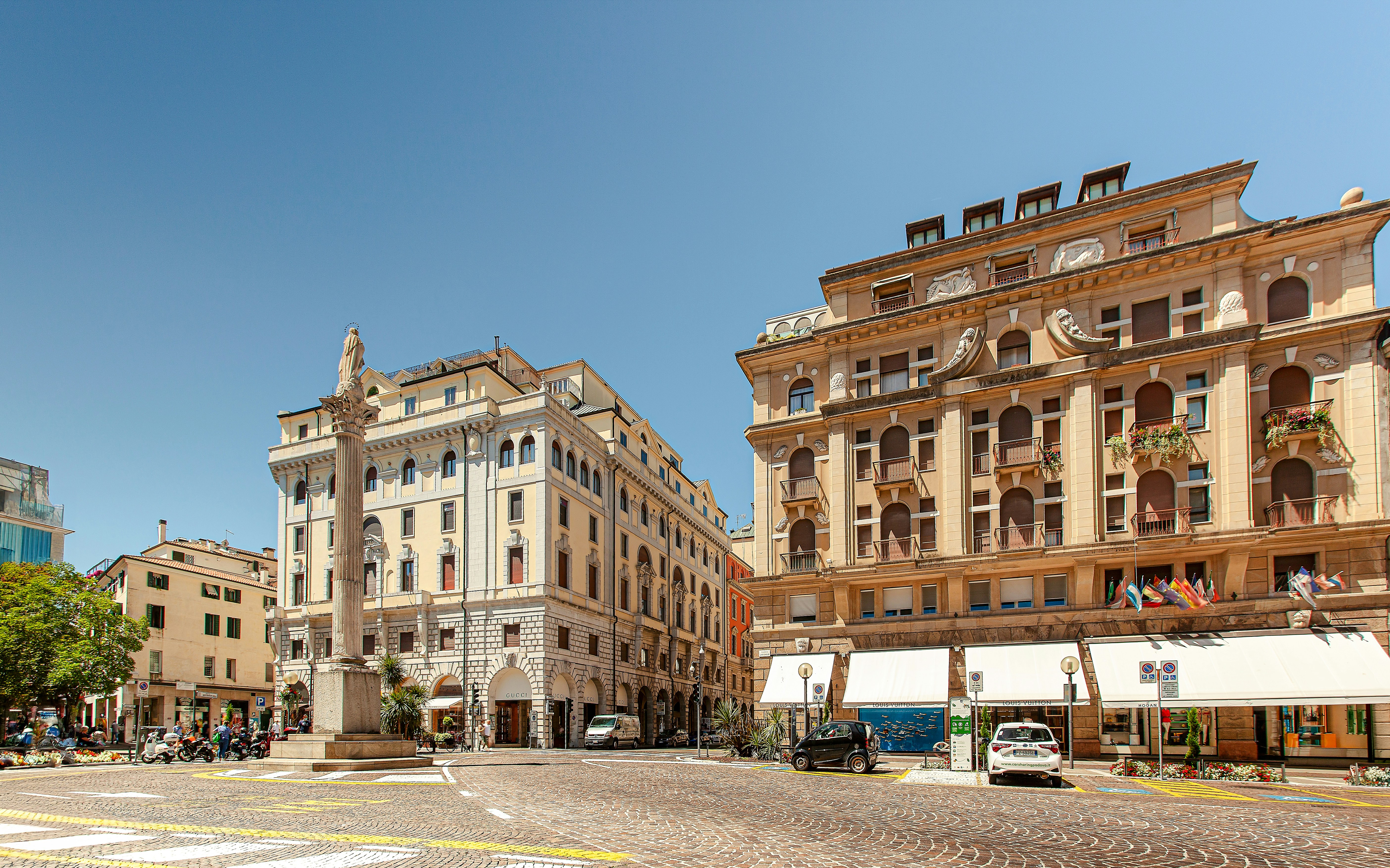 Garibaldi square in Padua, Italy