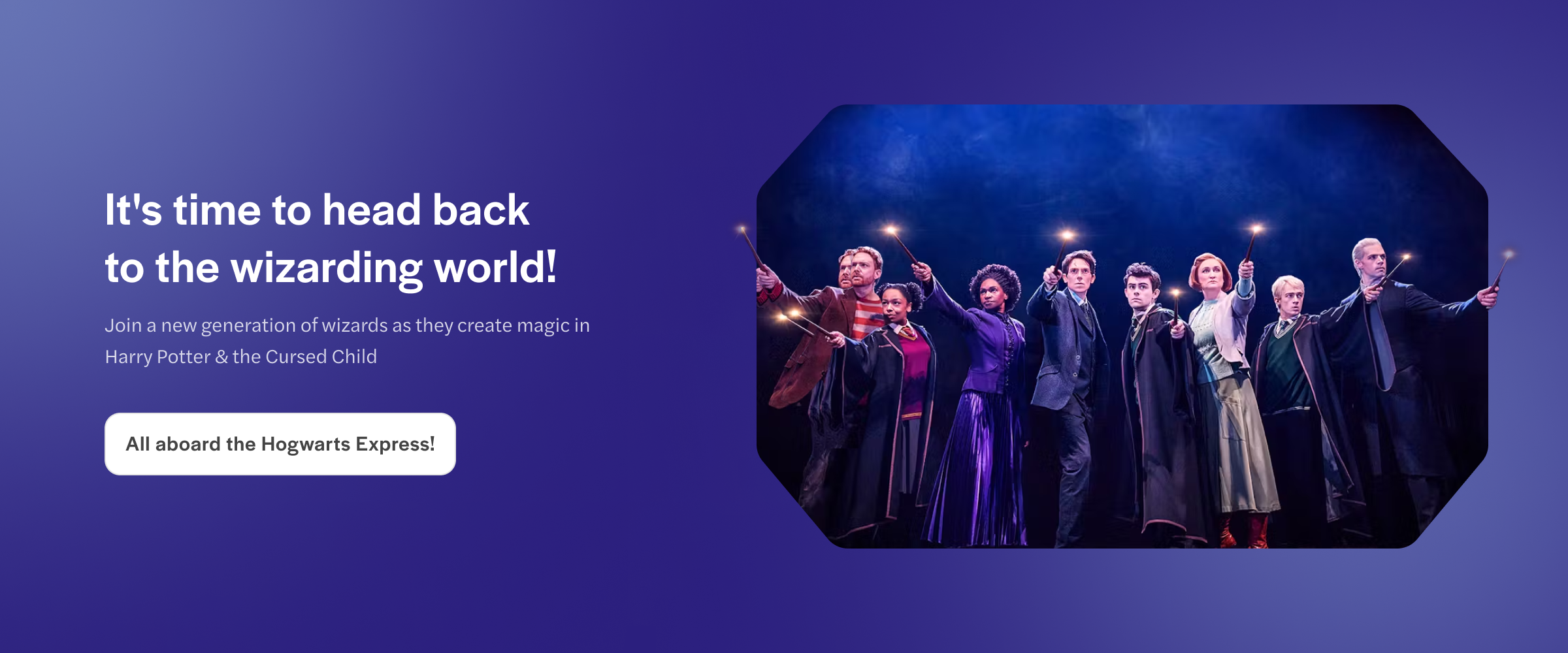 Cast of "Harry Potter and the Cursed Child" performing in New York, United States.