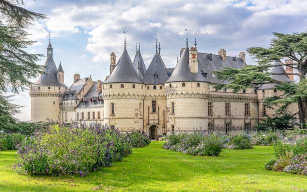Château de Chaumont-sur-Loire with gardens, Loire Valley, France.