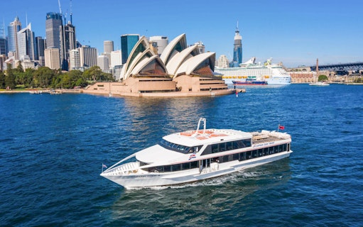 Cruise ship near Sydney Opera House