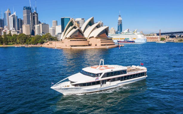 Cruise ship near Sydney Opera House