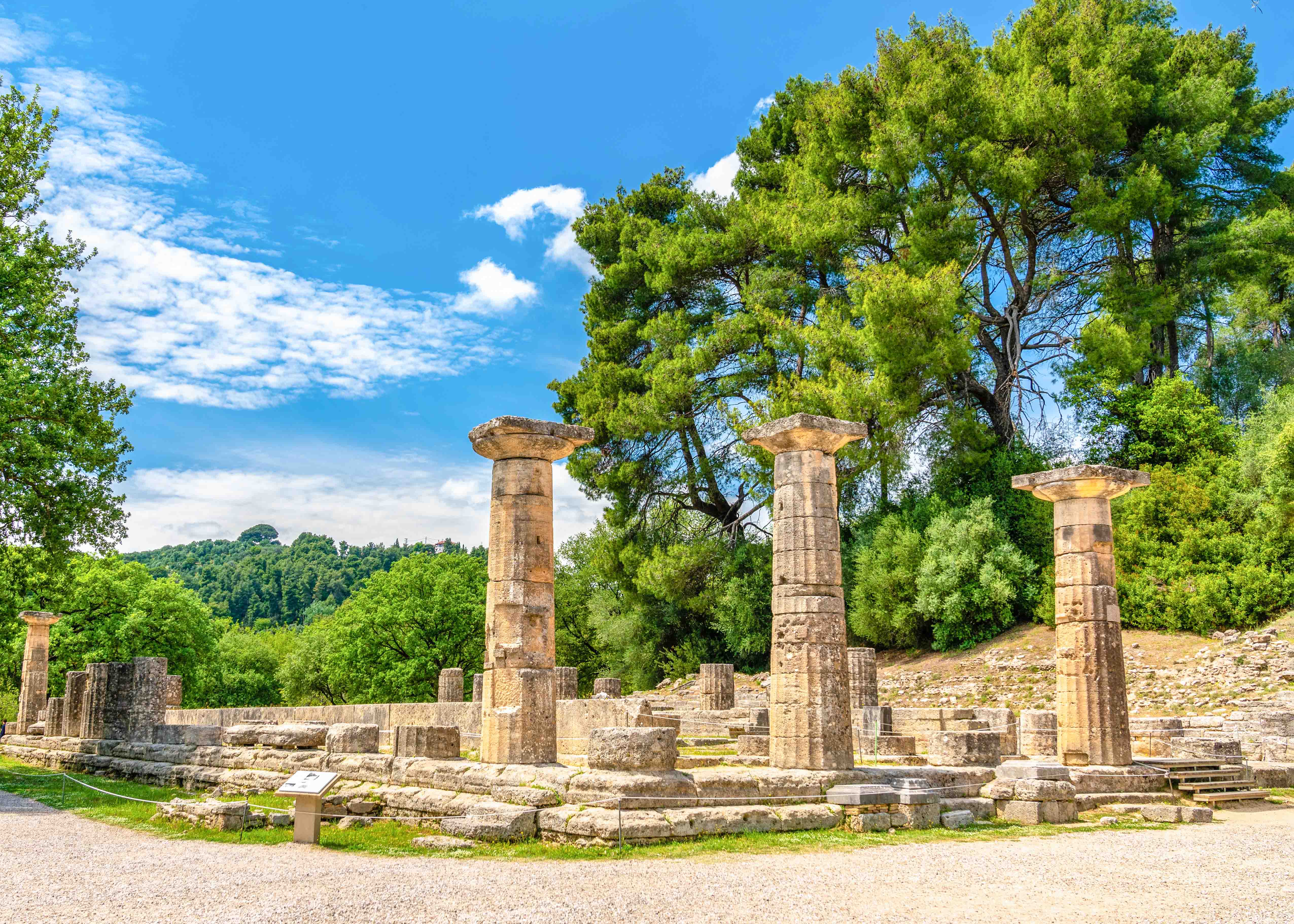 Antikes Olympia in Peloponnes in Griechenland