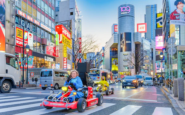 Tokyo: Shinjuku, Harajuku & Shibuya 60-Min Go-Karting Experience