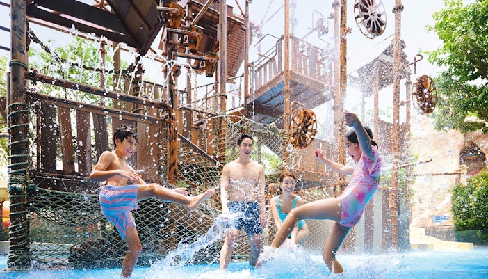 Big Bucket Treehouse at Adventure Cove Waterpark