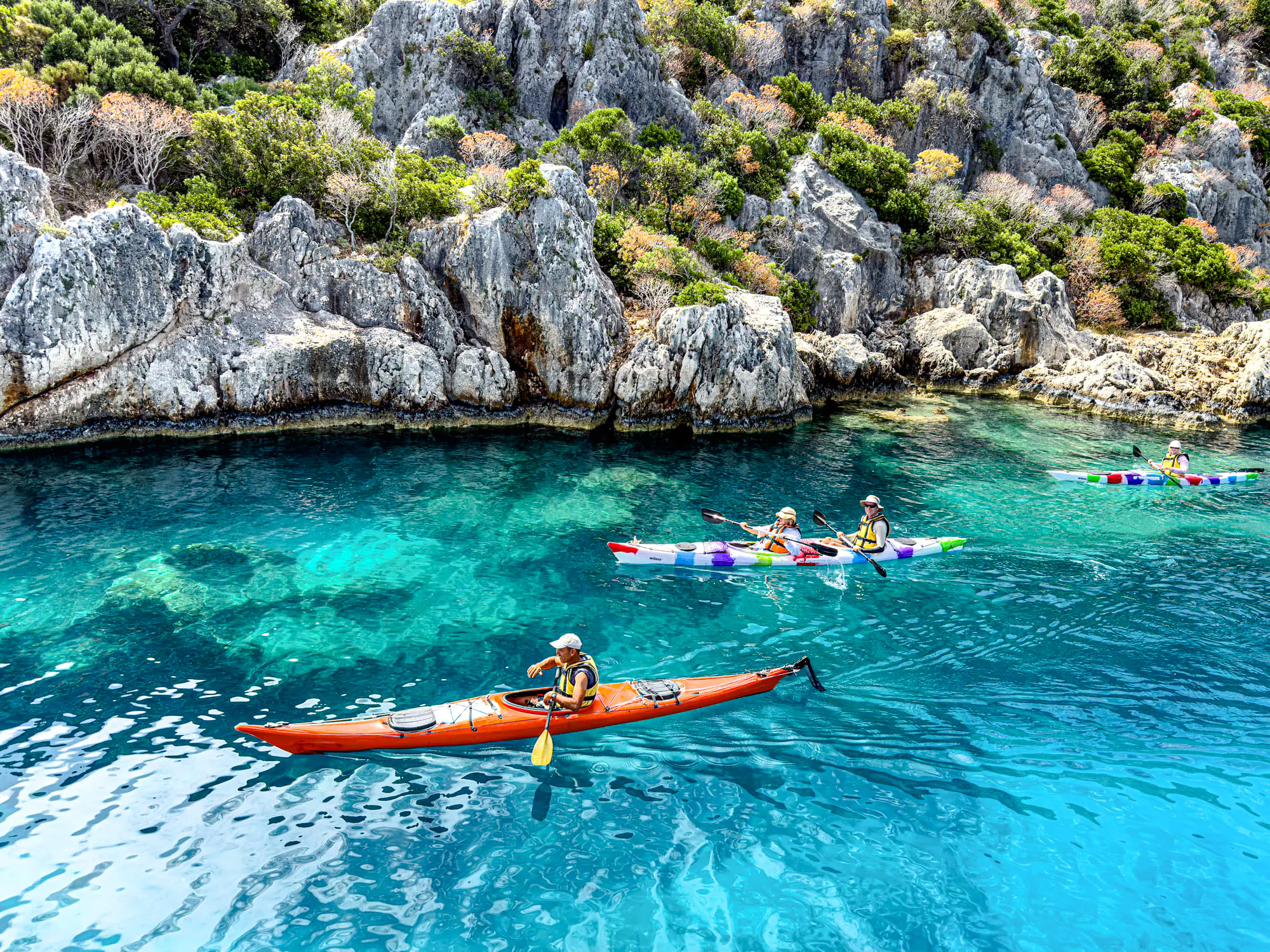 Kas: Sea Kayaking to the Sunken City & Kalekoy with Lunch