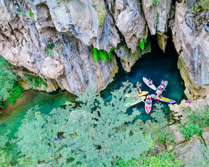 From Phong Nha: E Cave Trekking Tour & Abandoned Valley Expedition
