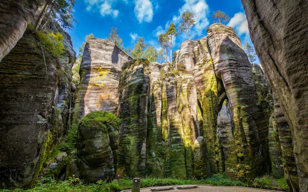 Rock formations at Adrspach, Wroclaw