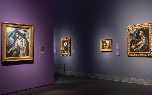 El Greco paintings displayed in the Museum of Fine Arts Budapest exhibition.