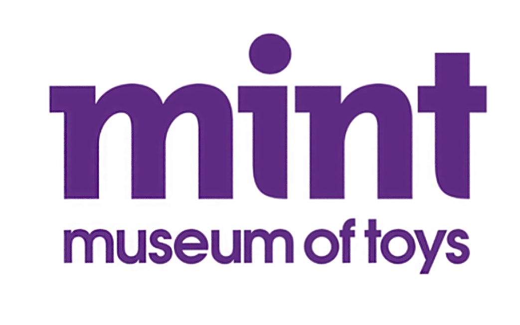 Mint Museum of Toys logo in purple text.