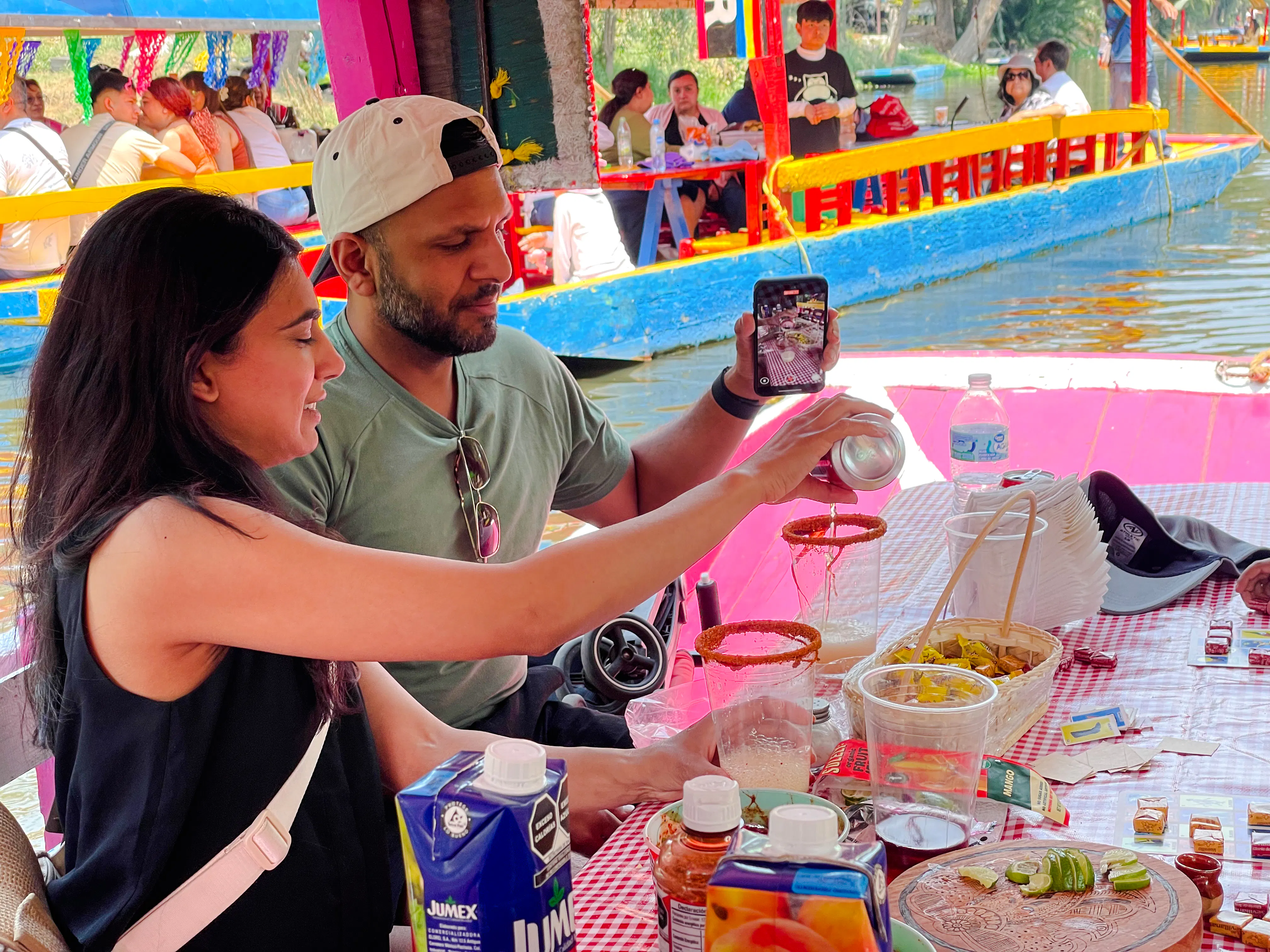 Xochimilco Trajinera Boat Tour with Pulque and Mezcal Tasting