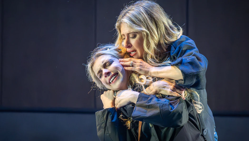 Actors performing an emotional scene in the musical "Next to Normal.