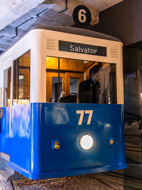Train exhibit inside Oskar Schindler's Factory, Krakow, Poland.