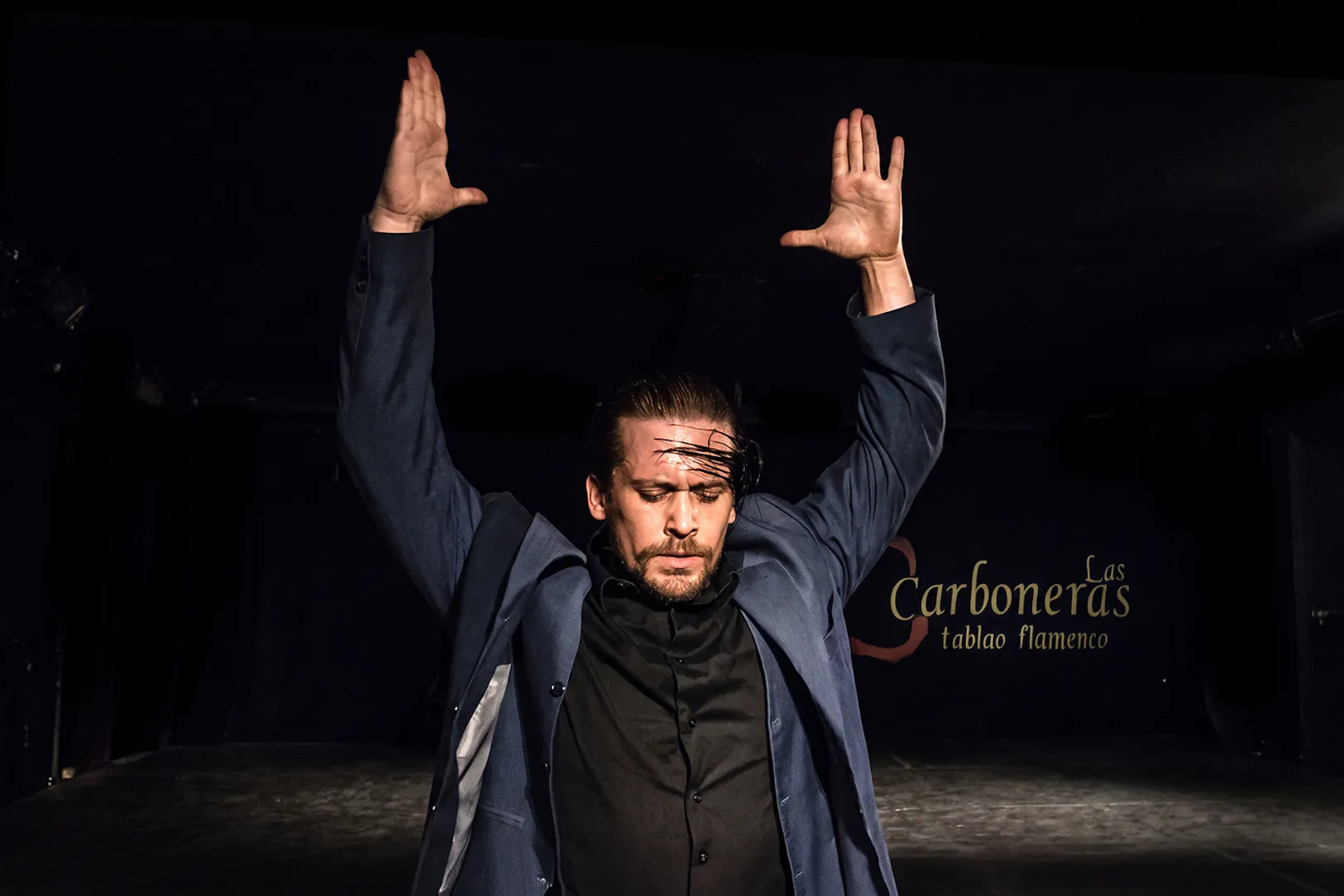 Flamenco dancer performing at Tablao LAS CARBONERAS in Madrid.