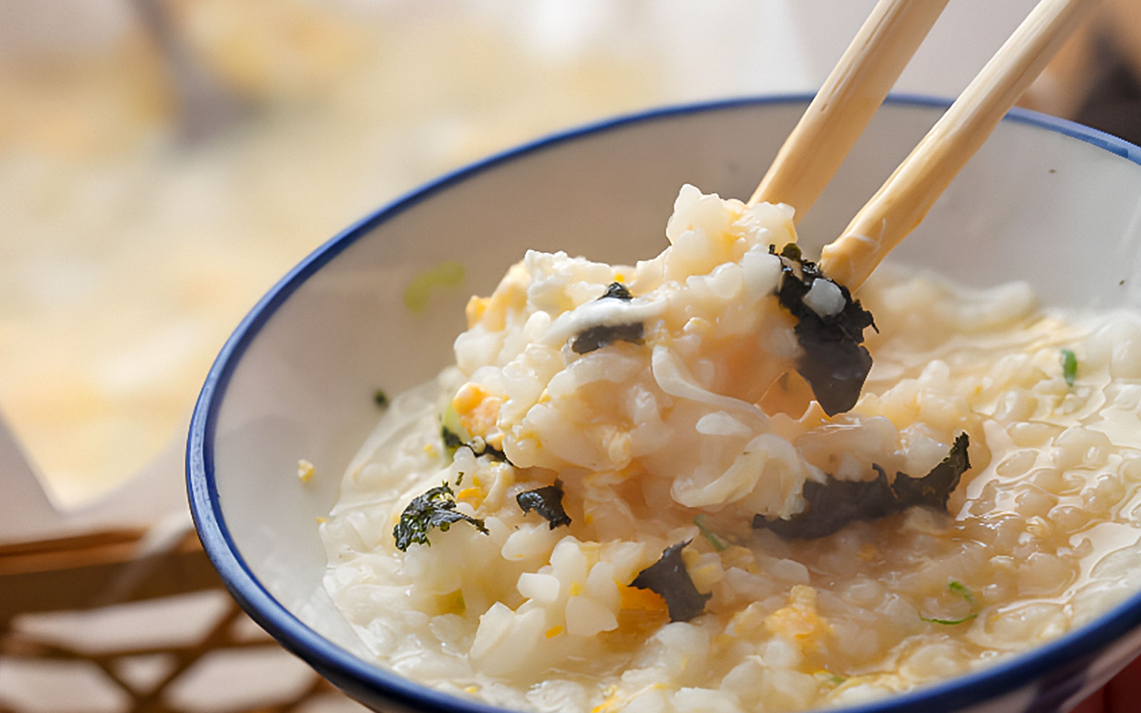 Puffer fish rice porridge at Torafugu-tei Ginza, Japan.