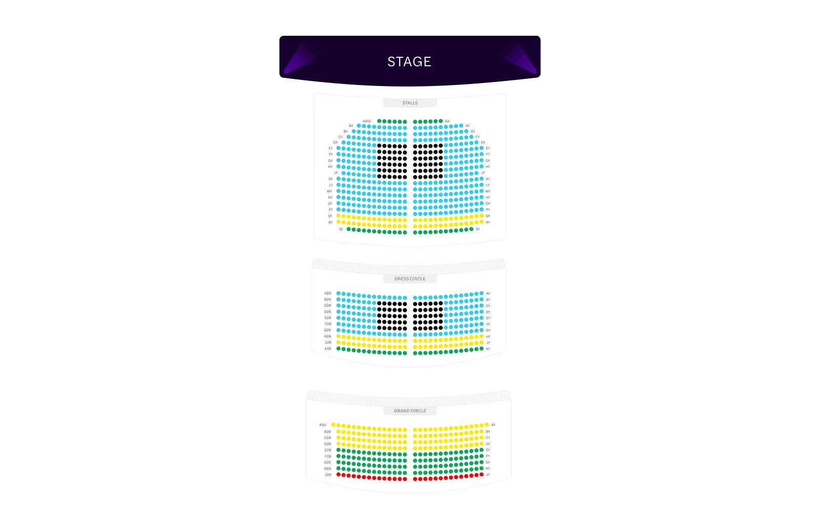 Phoenix Theatre Seating Plan image
