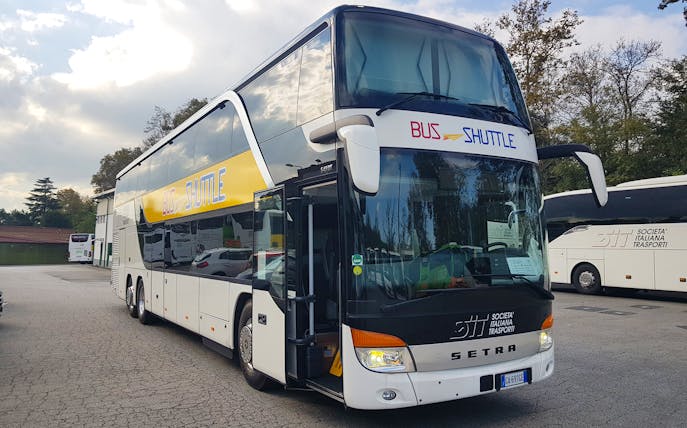 Shuttle bus for 24-Hr Hop-On Hop-Off Rome tour with transfers from Civitavecchia.