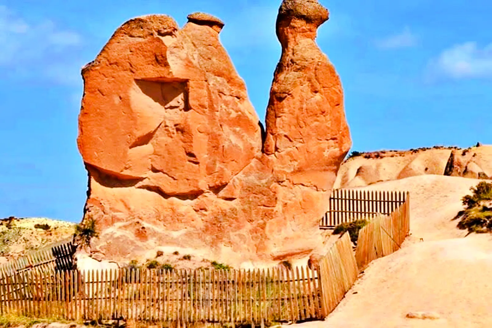 Rock formations in Devrent Valley, Cappadocia, part of the Red Tour experience.