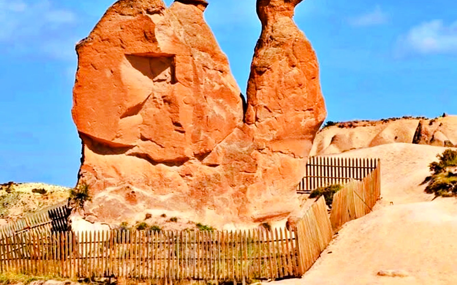 Rock formations in Devrent Valley, Cappadocia, part of the Red Tour experience.