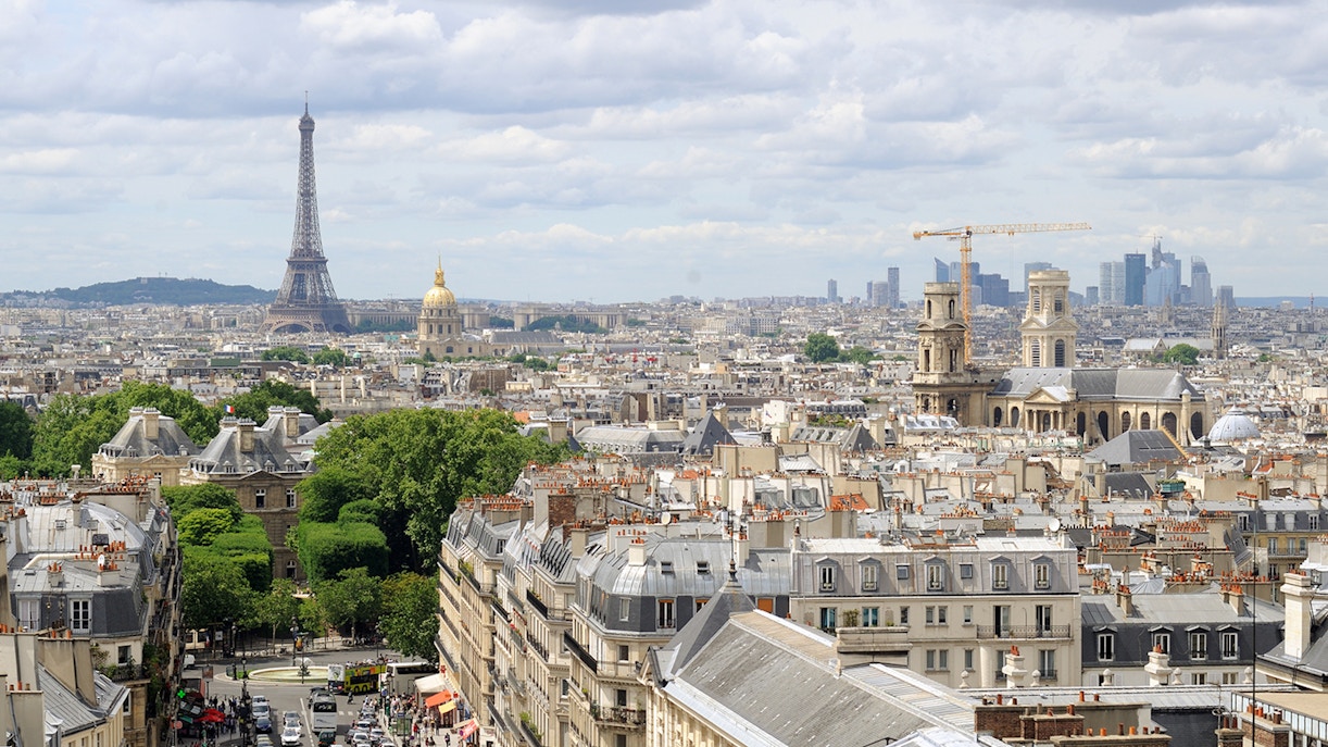 Paris Pantheon view from the Dome