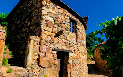 Stone house in the mountains near Porto on a 4x4 Jeep tour route.