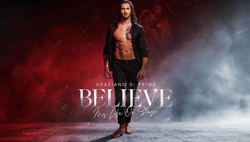 Graziano di Prima performing in "Believe" stage show.